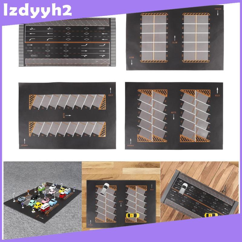 [Lzdyyh2] 1/64 Scale Parking Lot Model Car Diecast Garage Mouse Pad Scene Display Rollable