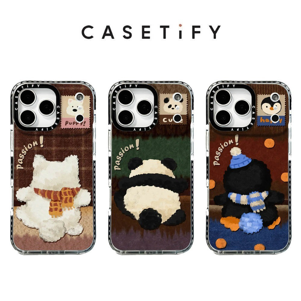 เคสTPU เคสมือถือสัตว์น่ารัก ภาพเงา เคสโทรศัพท์สําหรับ ไอโฟน 17 17อากาศ 16 15 14 13 12 11 กันกระแทก ต้านสีเหลือง