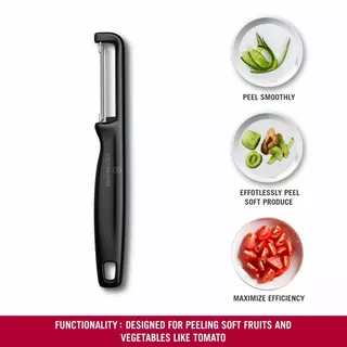 Victorinox Iota Peeler Straight Double Edge มีดปอก มีดปอกเปลือก ผักและผลไม้ มีดปอกผลไม้ แบบใบมีดเรียบ (6.0942)