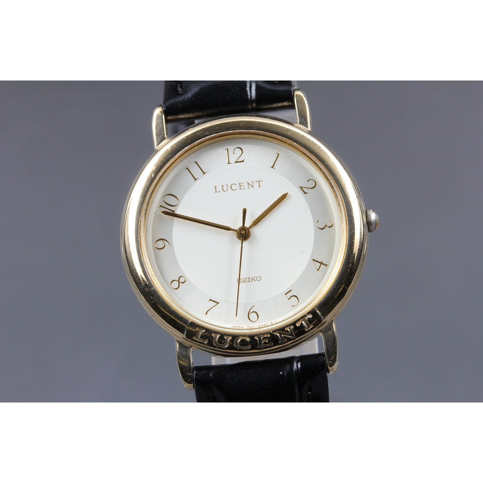 Vintage 1992 [Exc+5] Seiko Lucent 7N01-6150 Gold Two Tone 31mm Qz Men's Watch