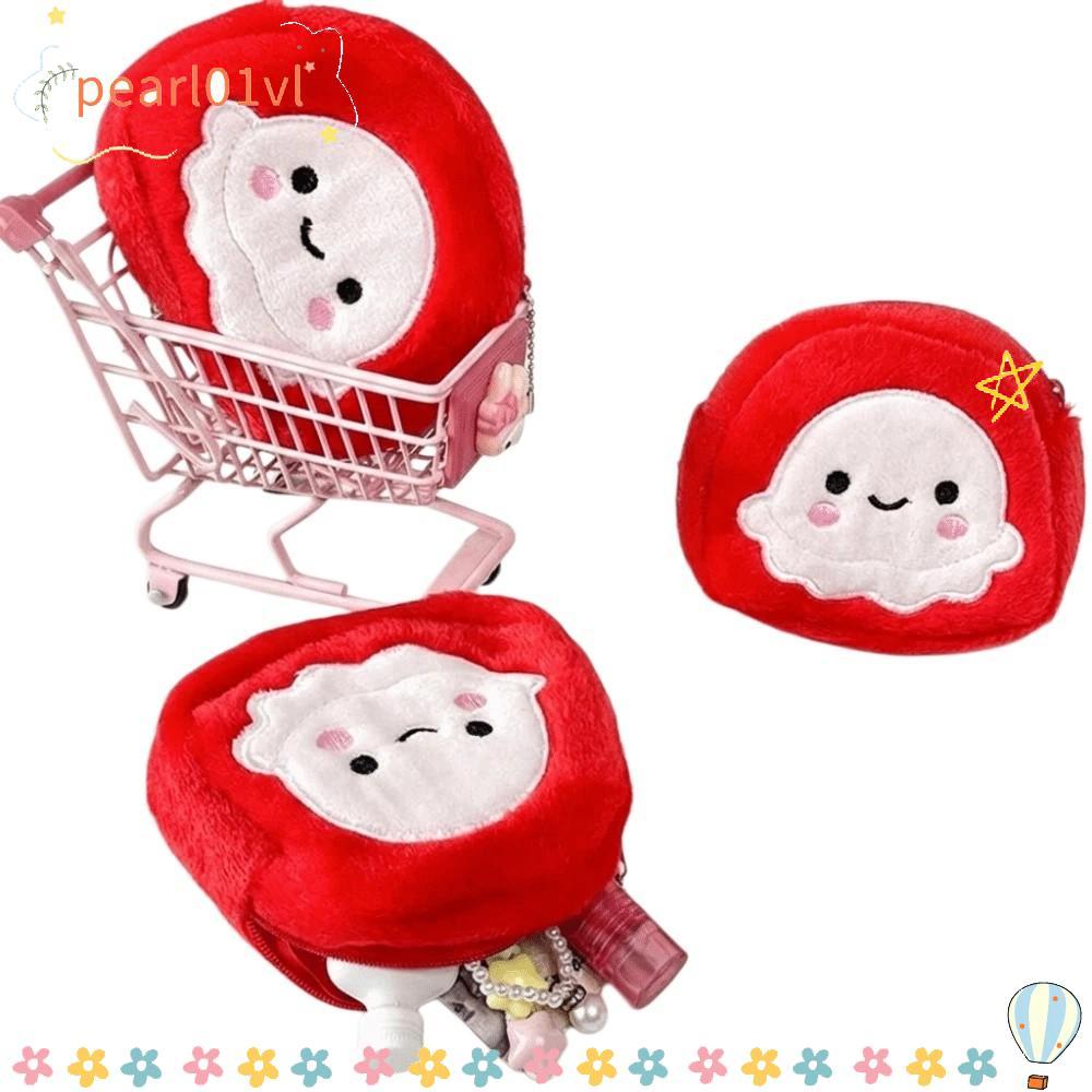 PEARL01 กระเป๋าใส่เหรียญตุ๊กตา,ที่เก็บบัตรเครดิต Octopus กระเป๋าใส่เหรียญปลาหมึกยักษ์,พร้อมพวงกุญแจแ