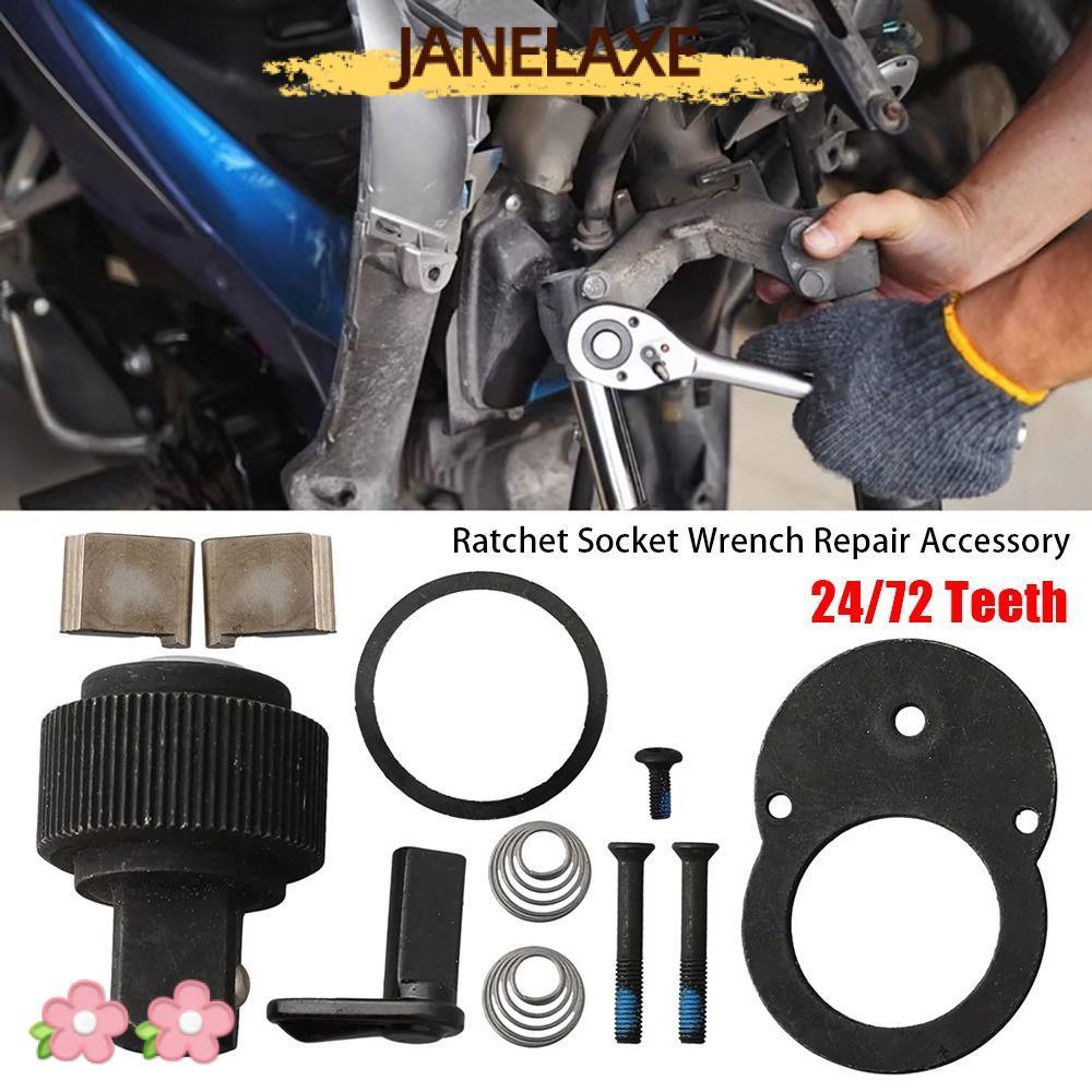 JANELAXE932JN 1 ชุดประแจวงล้ออะไหล่ชุด,1/4 "3/8" 1/2 "24/72 ฟัน Ratchet Socket ประแจซ่อมอุปกรณ์เสริม