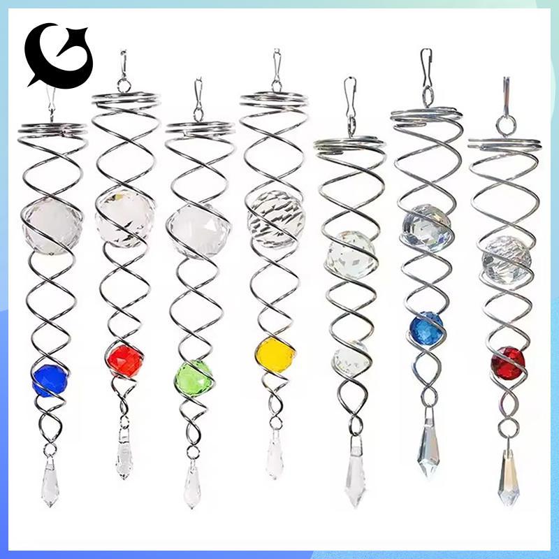 [FIREFLY1] Sun Catcher Wind Spinner ตกแต่งเกลียวเกลียว WIND Spinner Gazing Ball เกลียวหาง Wind Spinn