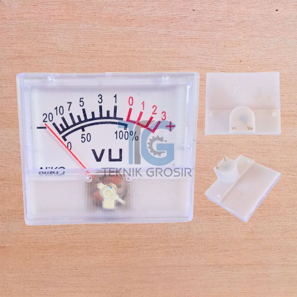 VU Meter Analog DC Mini 2 x 3.5 ซม. เข็มวัด