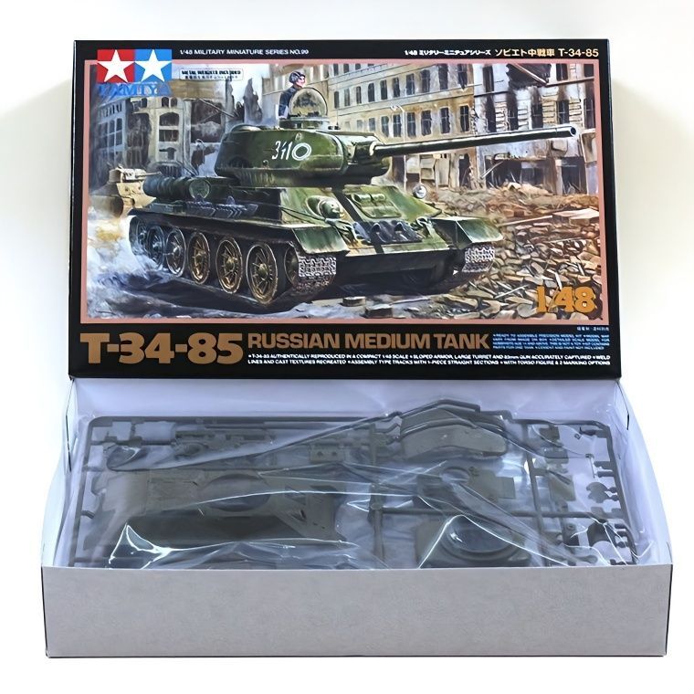 Tamiya ประกอบรุ่น 1/48 โซเวียต T-34/85 ถังขนาดกลาง 32599