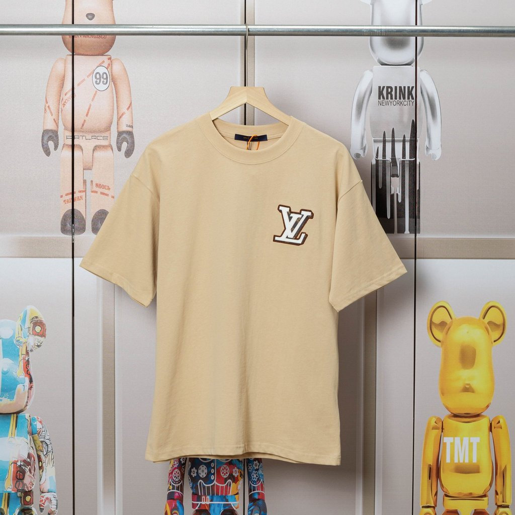 LO% UIS VU & ITTON/L @ V2026 Star คลาสสิกรอบคอแขนสั้นเสื้อยืดผู้ชายผู้หญิงสไตล์ Bottoming เสื้อ Stre