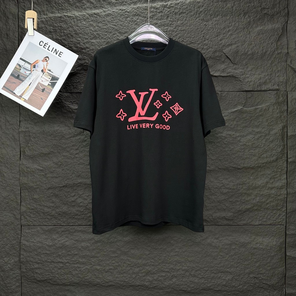 LO% UIS VU & ITTON/L @ V2026 Star คลาสสิกรอบคอแขนสั้นเสื้อยืดผู้ชายผู้หญิงสบาย Basic ผ้าฝ้าย 100% ที