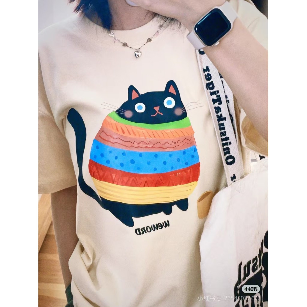 GUCCI/Gucci2026Early Spring New Short Sleeve T Mens, and Couple Colourful pure cotton breathable Shi