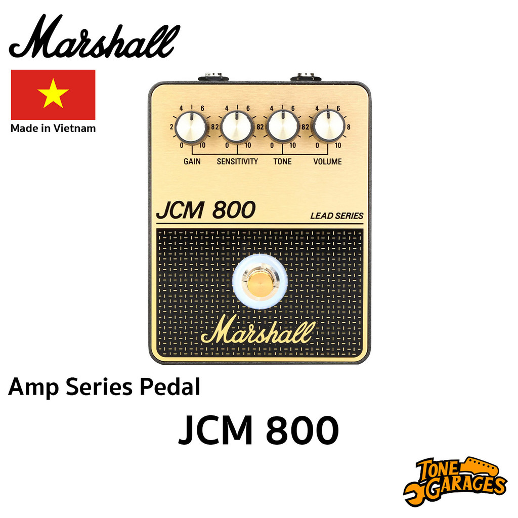 Marshall JCM 800 Distortion Pedal Amp Series Pedal เอฟเฟคกีต้าร์ Made in Vietnam