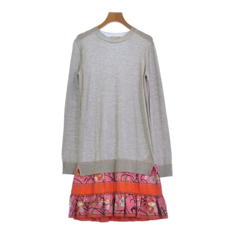 Emilio Pucci Orange Dress gray pink Women Direct from Japan Secondhand