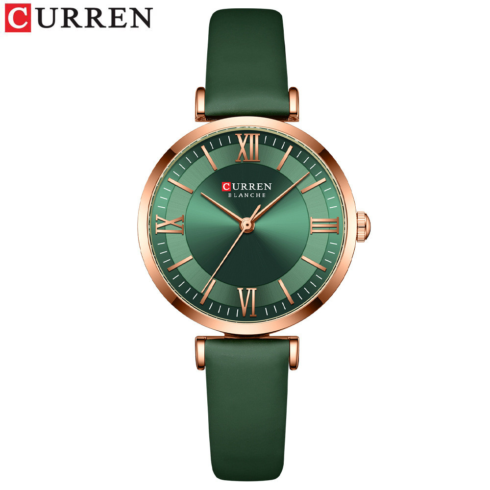 Curren/Curren 9079 นาฬิกาผู้หญิงแฟชั่นลําลองนาฬิกาผู้หญิงเข็มขัดนาฬิกาการค้าต่างประเทศนาฬิกาข้อมือนา