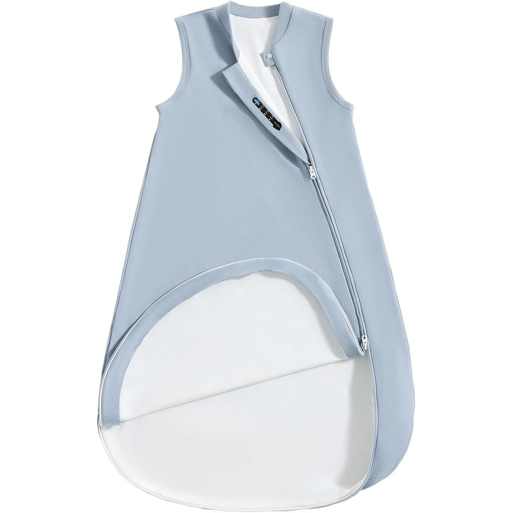 1.0 Tog 2.5 Tog Baby Sleep Sack, 100% Cotton Baby Sleeping Bag 3-24M, 2-Way Zipper Baby Wearable ผ้า