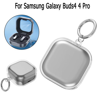 เคสพวงกุญแจใส สําหรับ Samsung Galaxy Buds 4 4 Pro ฝาครอบ TPU…