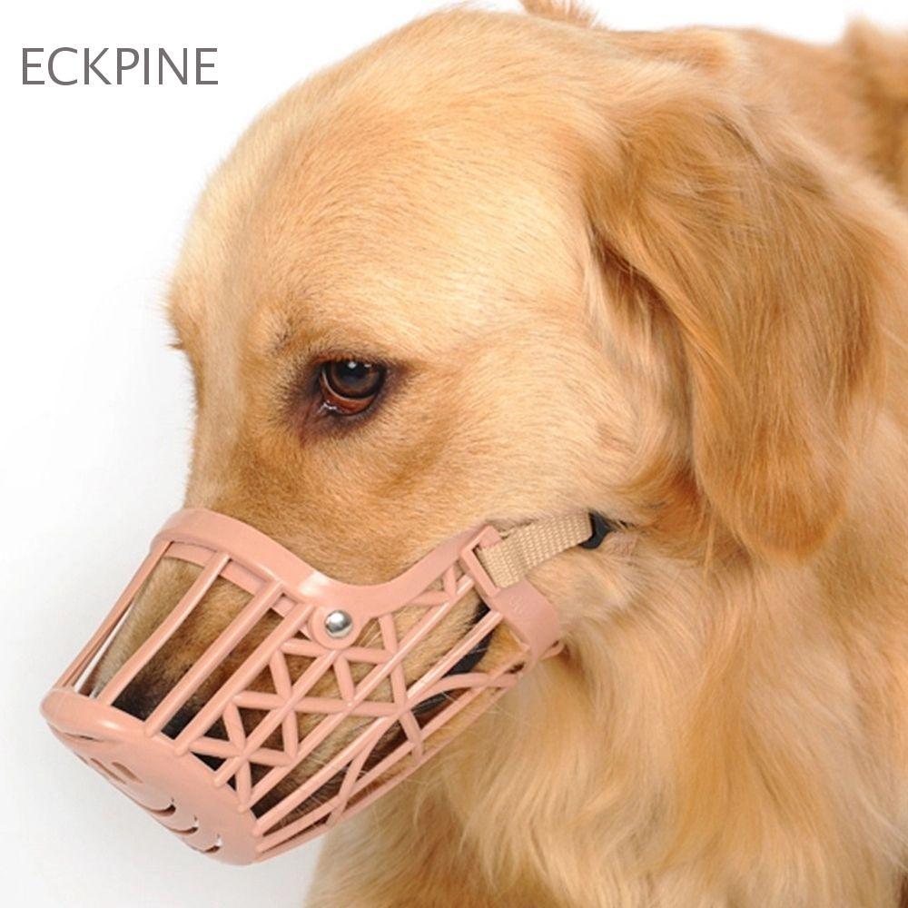 ECKPINE Pet Dog Muzzle Supply Bark Mesh Plastic Anti-biting Pet Supplies