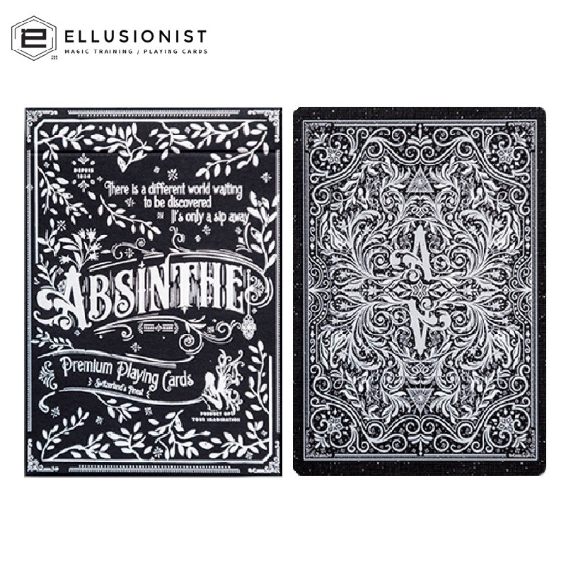 Ellusionist Absinthe V2 การ์ดเล่นจักรยานดาดฟ้าโป๊กเกอร์คอลเลกชันการ์ดเกม Magic Tricks