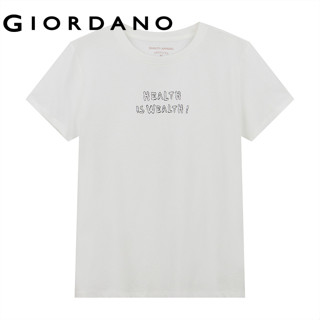 GIORDANO เสื้อยืดผู้หญิง Women's Comfort Printed Tee 0539523…