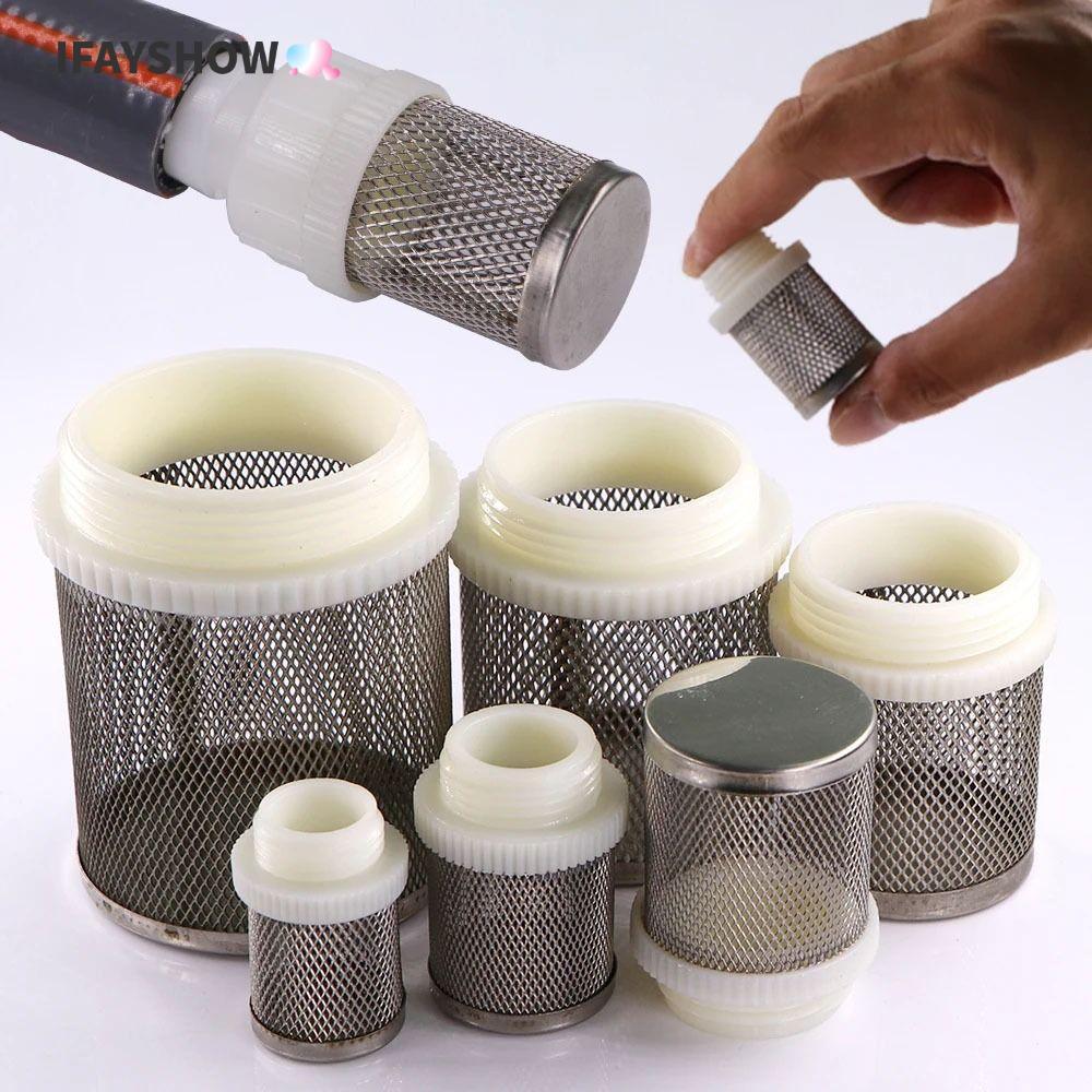 IFAYSHOW 1 ชิ้นท่อกรอง, Water Clean Joint Percolator ตาข่ายกรองหน้าจอ, ปั๊มน้ํา Fitting 1/2 "3/4" 1" 304 สแตนเลสกรองสําหรับ Micro ชลประทาน Aquarium Fish Tank