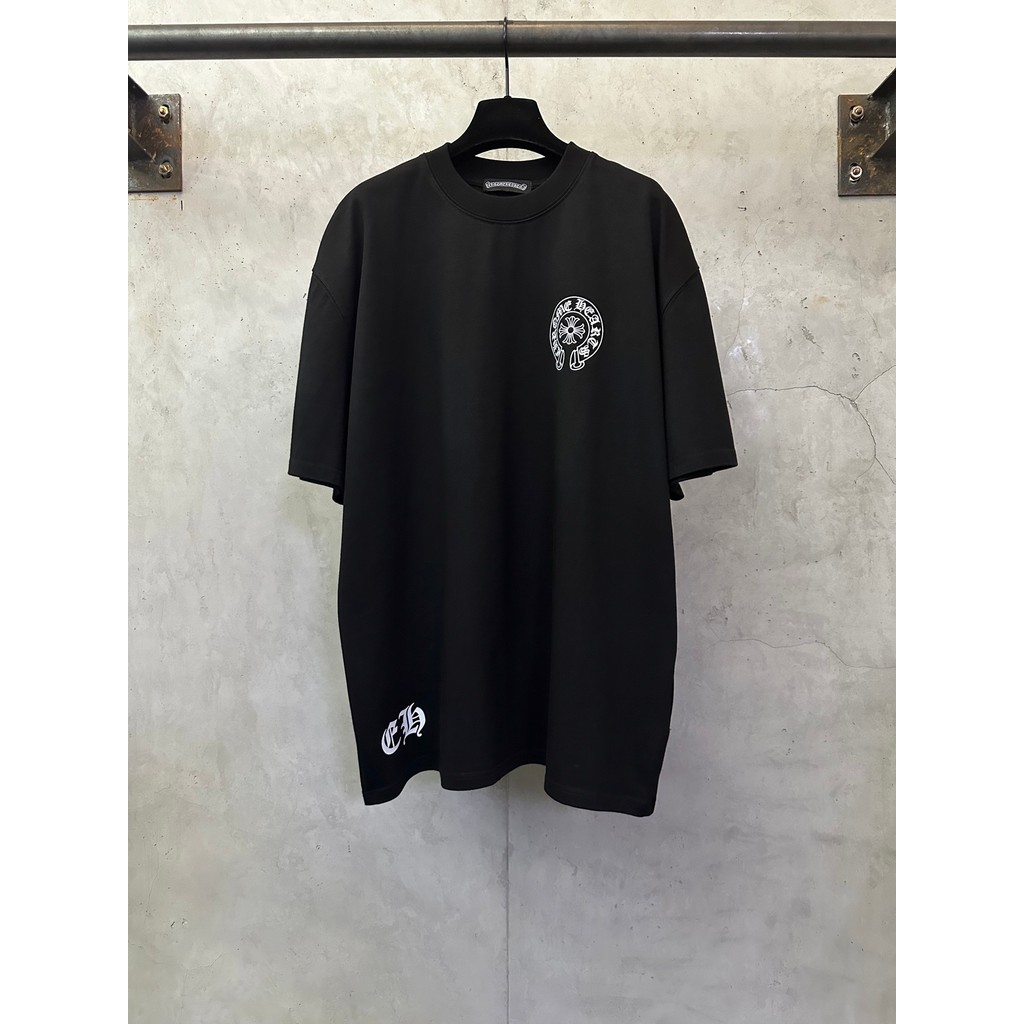 Chrome Hearts/Chrome Hearts 2026 ต้นฤดูใบไม้ผลิสไตล์ใหม่เสื้อยืดแขนสั้นผู้ชายสไตล์ผู้หญิงคู่สไตล์ด้า