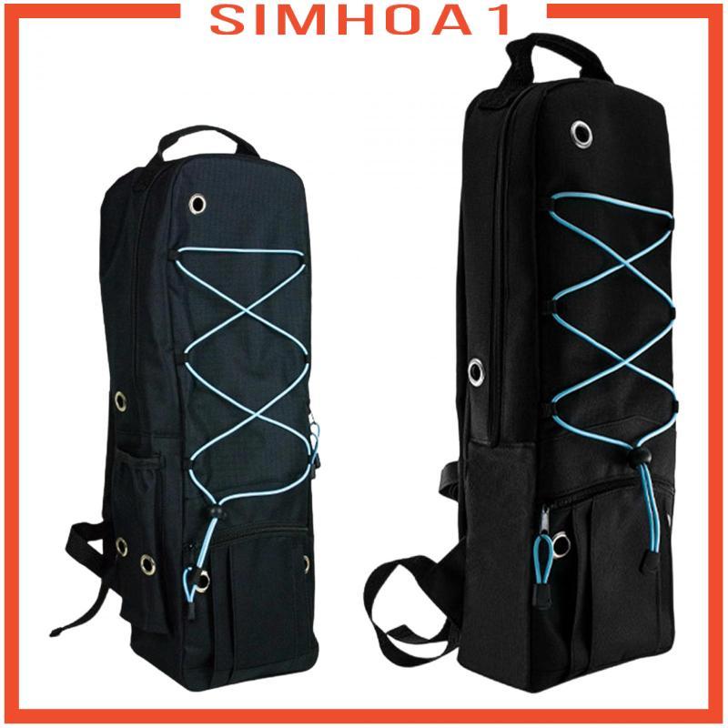 [Simhoa1] Oxygens Tank กระเป๋าเป้สะพายหลังกระเป๋าถือสีดําพรีเมี่ยมใช้ในบ้านความทนทานจัดระเบียบผู้ถือ