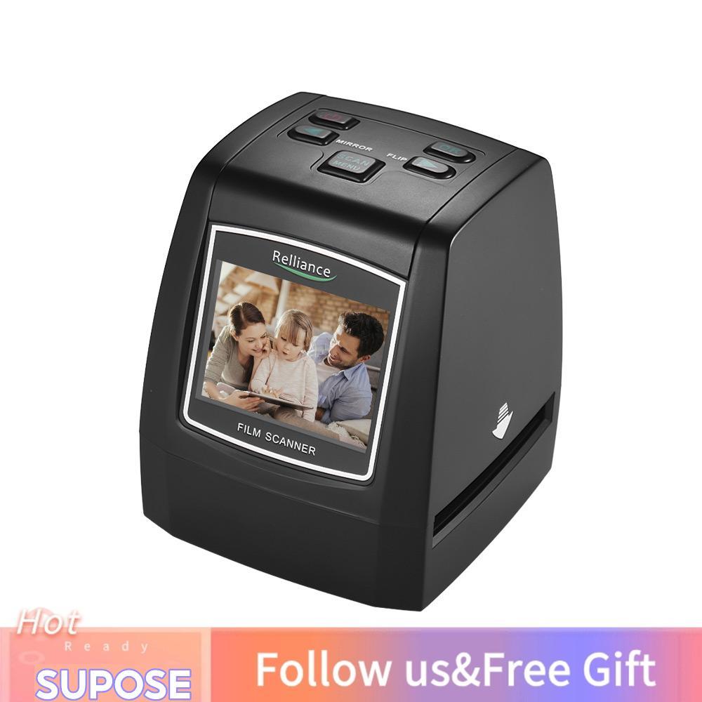 supose SENECESLI เครื่องสแกนฟิล์ม 35 มม. พร้อมจอแสดงผล LCD สี TFT 2.4 แปลงและเลื่อนเป็นดิจิตอล JPEG 