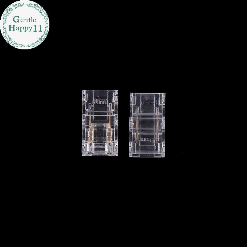 GentleHappy 10PCS 2pin 8 มม.COB LED Strip To Strip LED Connectors Strip To Wire การเชื่อมต่อ Solderl