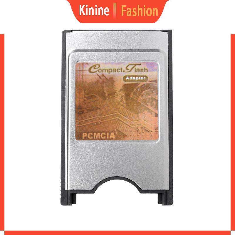 KIN ใหม่ CF เป็น PC Card Compact Flash PCMCIA Adapter Card Reader สําหรับแล็ปท็อปโน้ตบุ๊ค