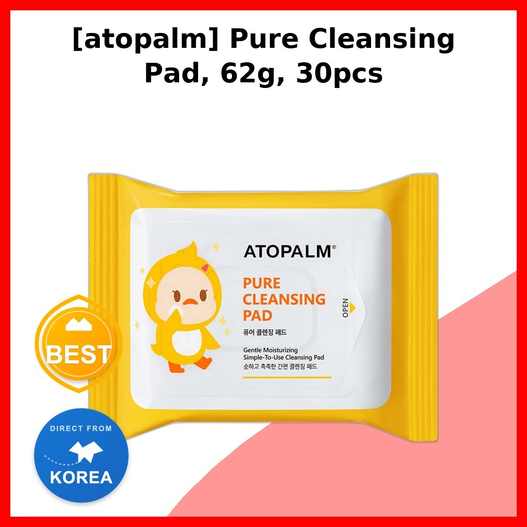 [atopalm] Pure Cleansing Pad, 62g, 30pcs / Korean Cleansing Pad / Makeup Remover / ของแท้ 100% โดย H