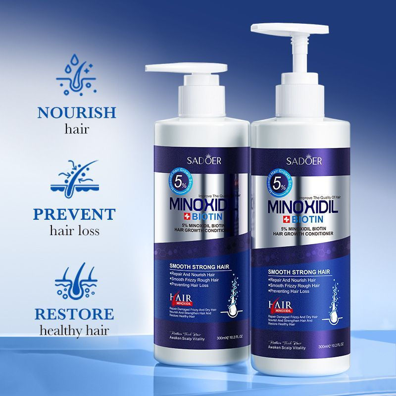 [ขายดี] แชมพู 5% Minnowell Biotin Hair Growth Conditioner Nourishing Hair Mask Anti-Hair Loss 3.8