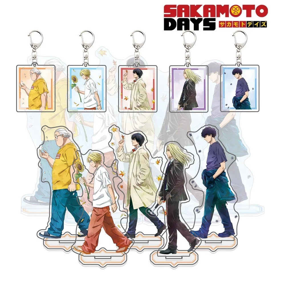 Standee Sakamoto Days mica โมเดลตัวละครโต๊ะศึกษาตกแต่งด้วยพวงกุญแจอนิเมะ Sakamoto Days Shin Nagumo ข