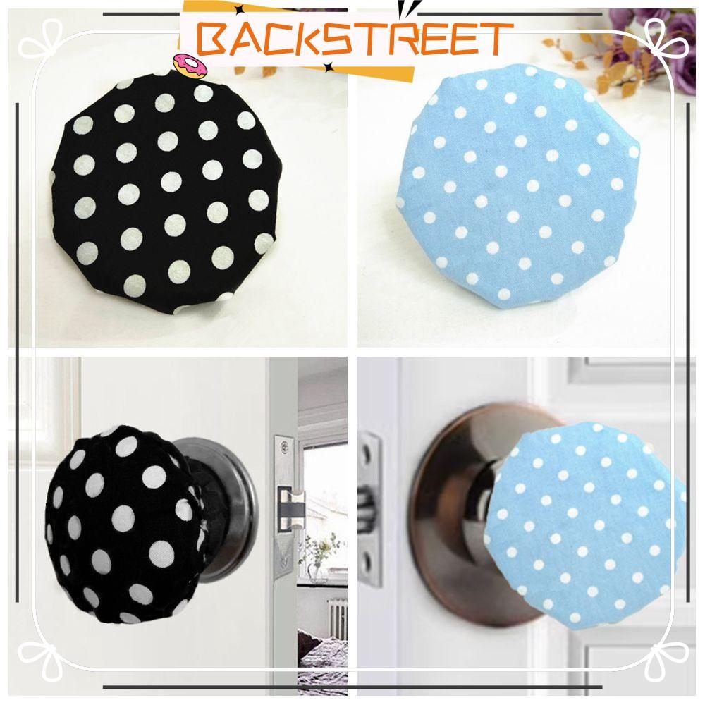 BACKSTAGE Door Handle Covers, Anti-Static Dot Pattern Door Knob Covers, Design Cotton Soft Anti-Slip
