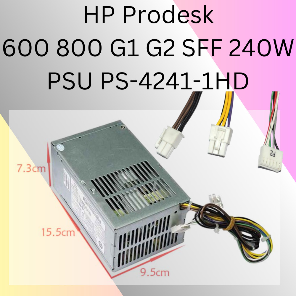 HP Prodesk 400 600 800 G1 G2 SFF 240W PSU พาวเวอร์ซัพพลาย 702307-002 702457-001 PS-4241-1HD (REFURBI