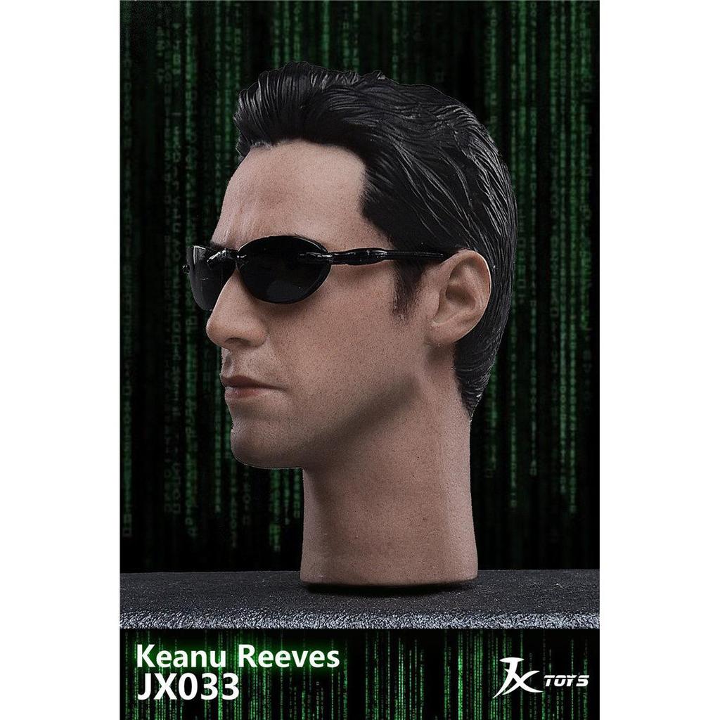 JXTOYS 1/6 Soldier JX033 Hacking Empire Hacking Empire Neo Neo Keanulivis Head Sculpture
