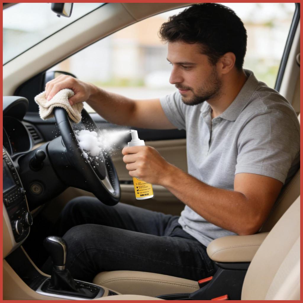 โฟมทําความสะอาด 2 ชิ้นโฟม Detailing Spray สเปรย์ทําความสะอาดในครัวเรือนสําหรับหนังเครื่องยนต์เฟอร์นิ