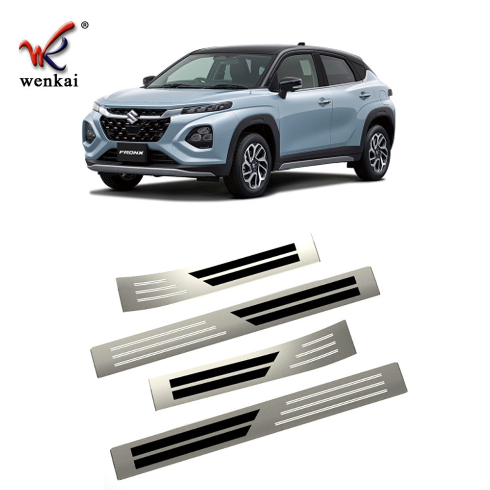 เหมาะสำหรับ 24 รุ่นของ Suzuki FRONX ที่มีการปรับแต่งแผ่นกันรอยบันไดภายนอกและแถบป้องกันสแตนเลส