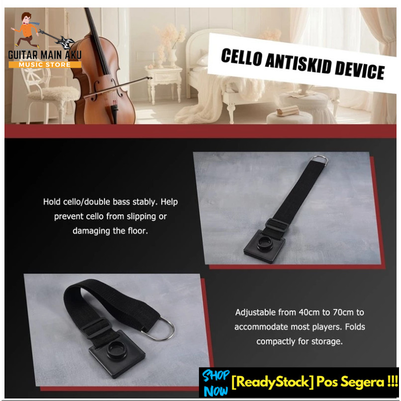 Cello Endpin Anchor อุปกรณ์ลื่น Stopper Holder Anchor Cello อุปกรณ์ลื่น Endpin Stopper Ho OU