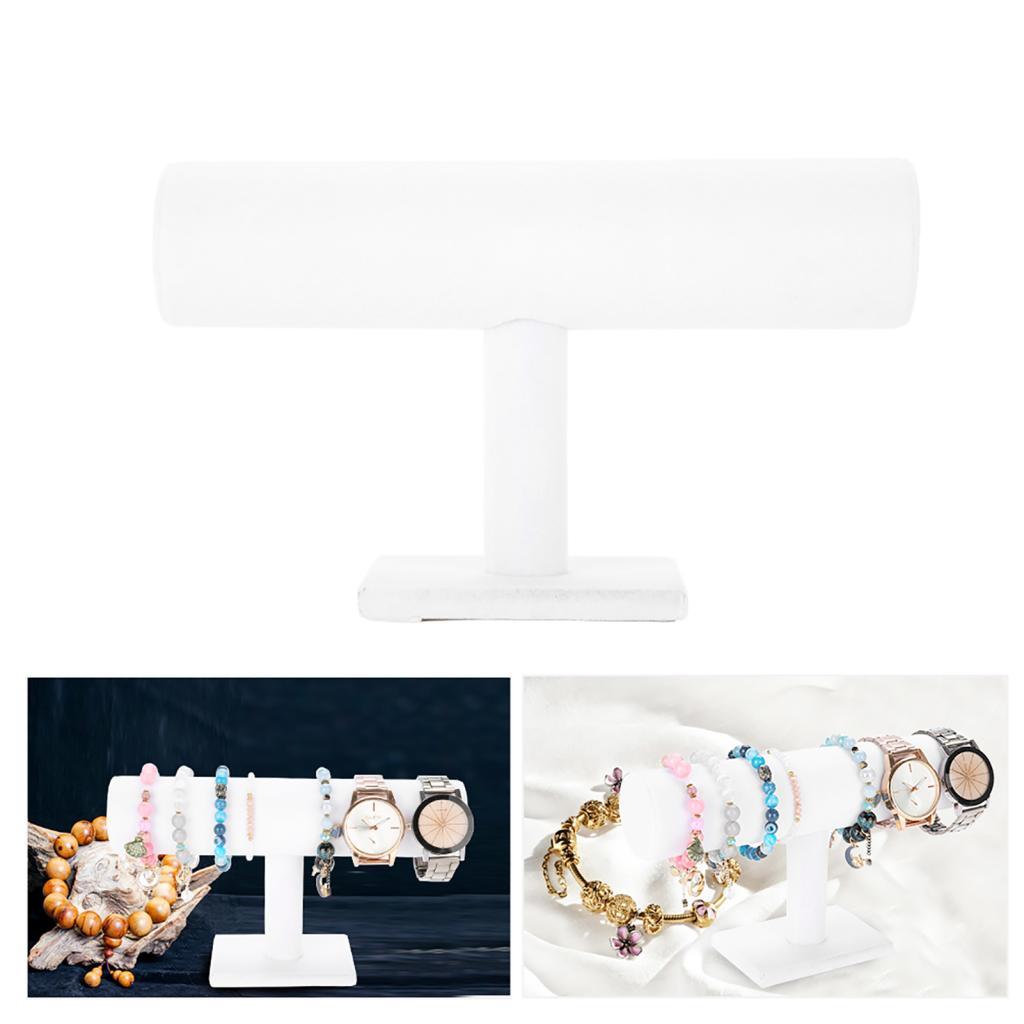 Buybest2 KIMISS Jewelry T Bar Stand Organizer Rack สําหรับแสดงนาฬิกาสร้อยข้อมือและสร้อยคอ