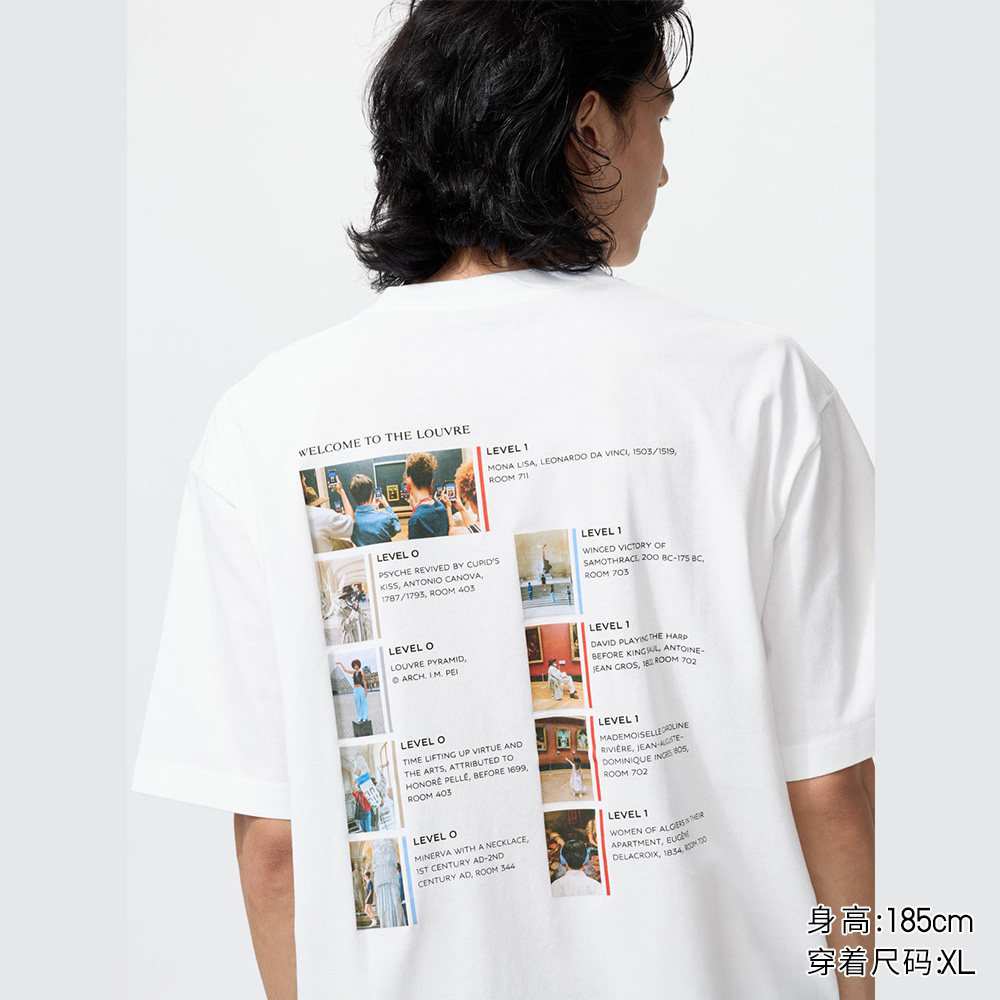 เสื้อยืดพิมพ์ลายพิพิธภัณฑ์ลูฟร์จาก Uniqlo สำหรับทั้งผู้ชายและผู้หญิง