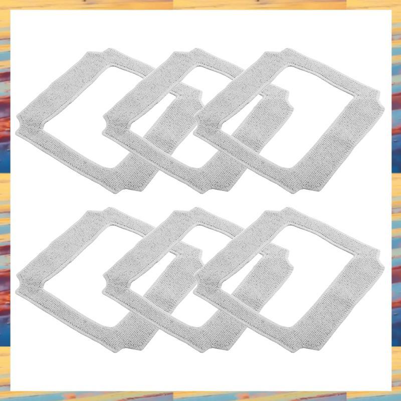 [LMQN] 6PCS หุ่นยนต์ทําความสะอาดหน้าต่าง Mop ผ้าทําความสะอาด Rag ผ้าเช็ดตัวผ้าฝุ่นผ้าทําความสะอาดสํา