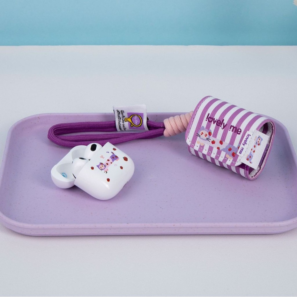 TWS-เค79 ในหูหูฟังจริง 5.4 การ์ตูนหนังเก็บกระเป๋าโทรศัพท์มือถือสายคล้องคอ