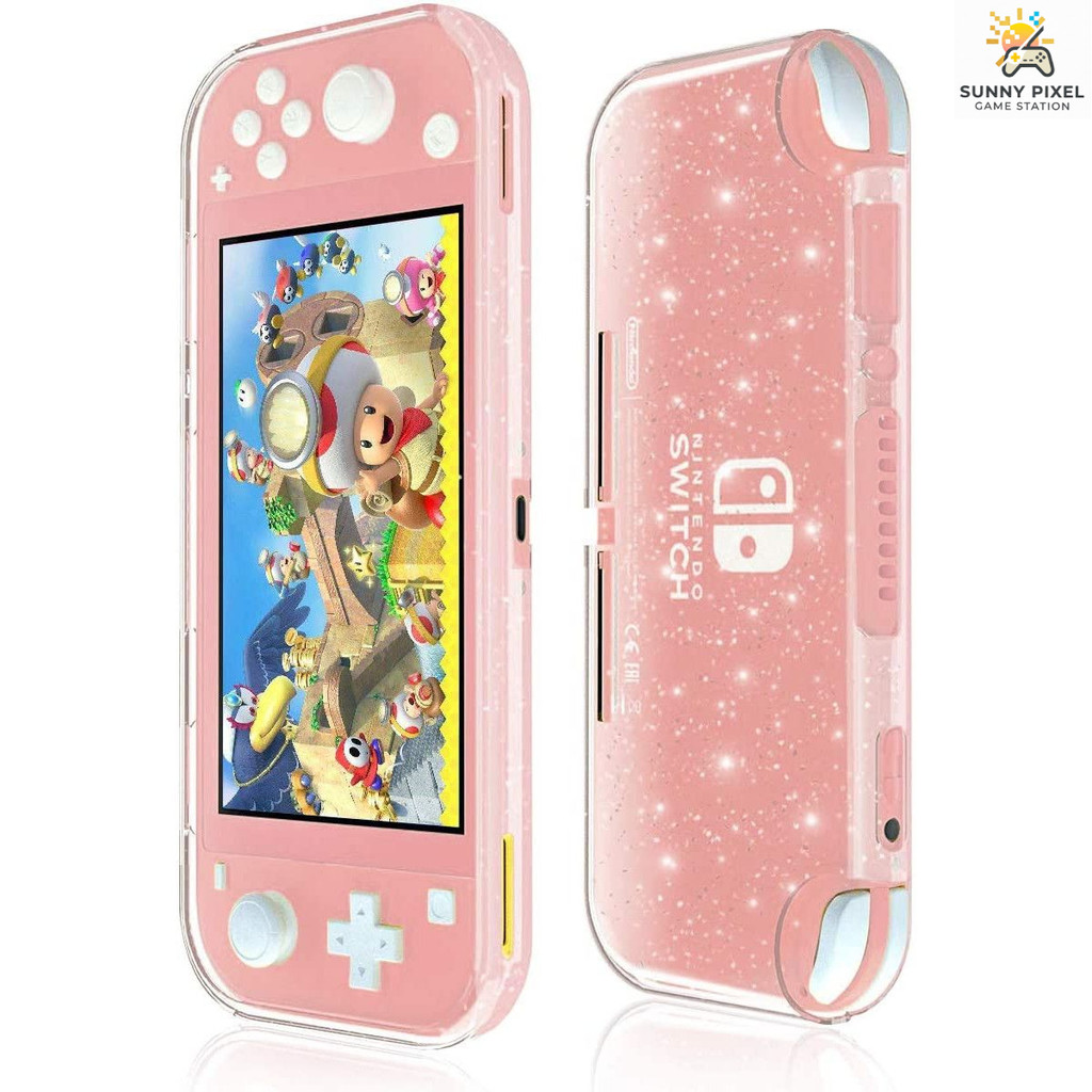 เคส Switch Lite [TPU นิ่ม] แบบใสผสมกากเพชร (Glitter) น่ารัก วิบวับ กันกระแทก บางเบา
