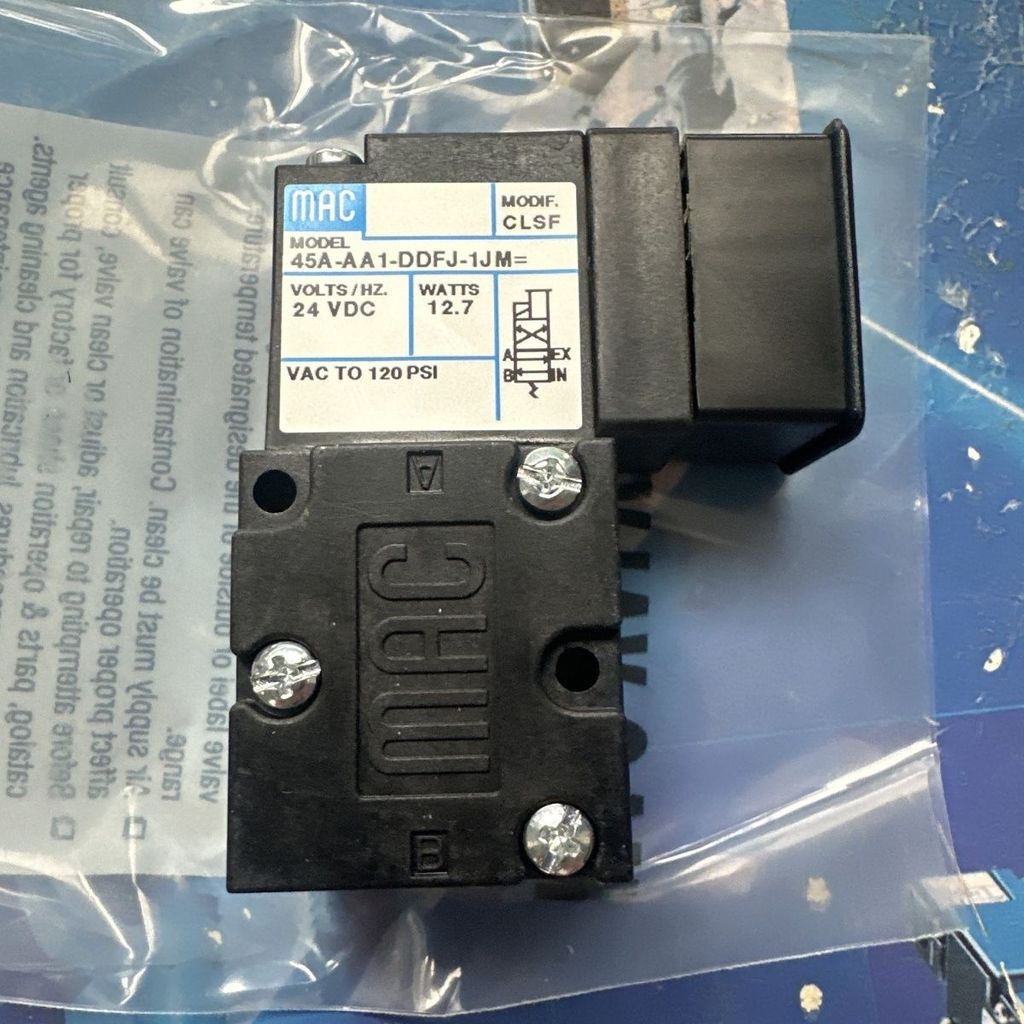 MAC solenoid valve 45A-AA1-DDFJ-1JM genuine USA in stock