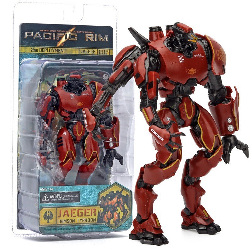 NECA Pacific Rim Crimson Typhoon Action Figure จีน Mecha Robot Movable รุ่นสะสมของเล่นของขวัญ