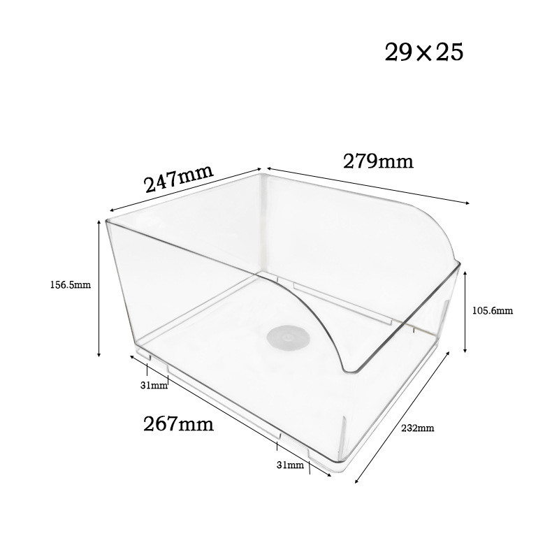 Influencer Yiming Haoxianglai Busy Mixue Ice City กล่องใสกล่องเก็บอาหารซูเปอร์มาร์เก็ตกล่องเก็บขนมขบ