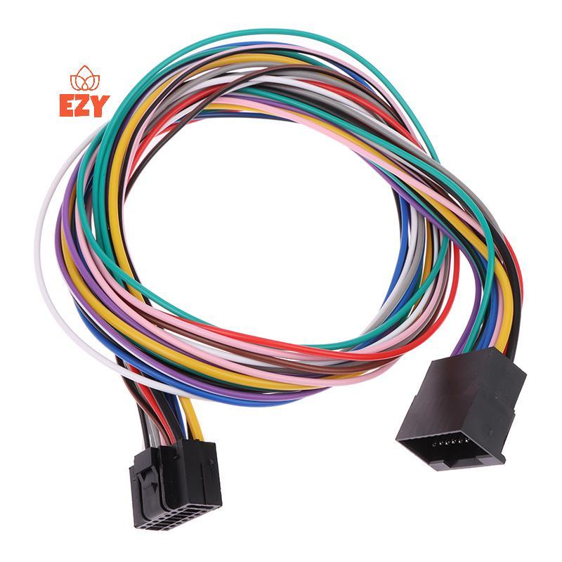 EZY 16 Pin Universal รถสเตอริโอวิทยุ ISO ชุดสายไฟ Power พูด ACC Extension 60 ซม.สายอะแดปเตอร์สําหรับ Android Player ใหม่