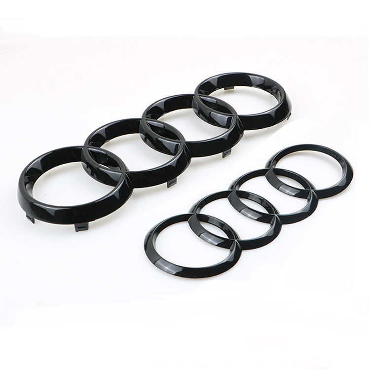 เหมาะสําหรับ Audi Four-Ring Label Q3Q5 China Net Label A5A6A4L ดัดแปลง RS3 ป้ายท้ายรถด้านหลัง Audi ด