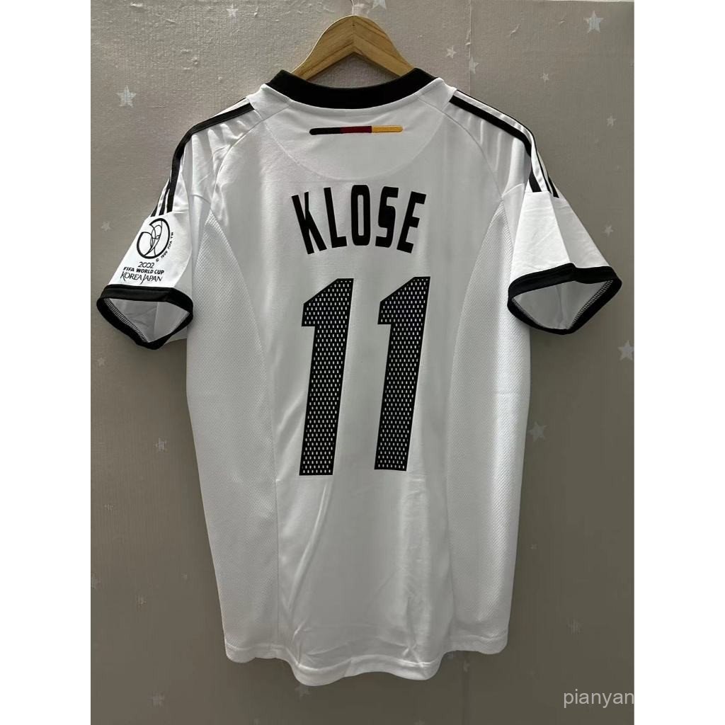 เสื้อฟุตบอลแขนสั้น Retro Football Jersey 2002 Germany Home KLOSE BALLACK