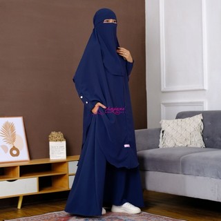 Lamine Set Gamis Syari Set Jilbab By Anjani Official Indonesia