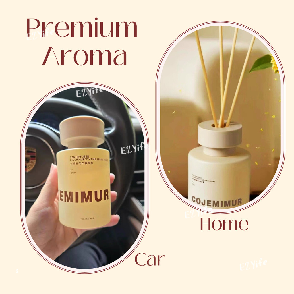 น้ำหอมรถยนต์ อโรม่า 120ml หอมนาน ใช้ได้ทั้งในรถและในห้อง