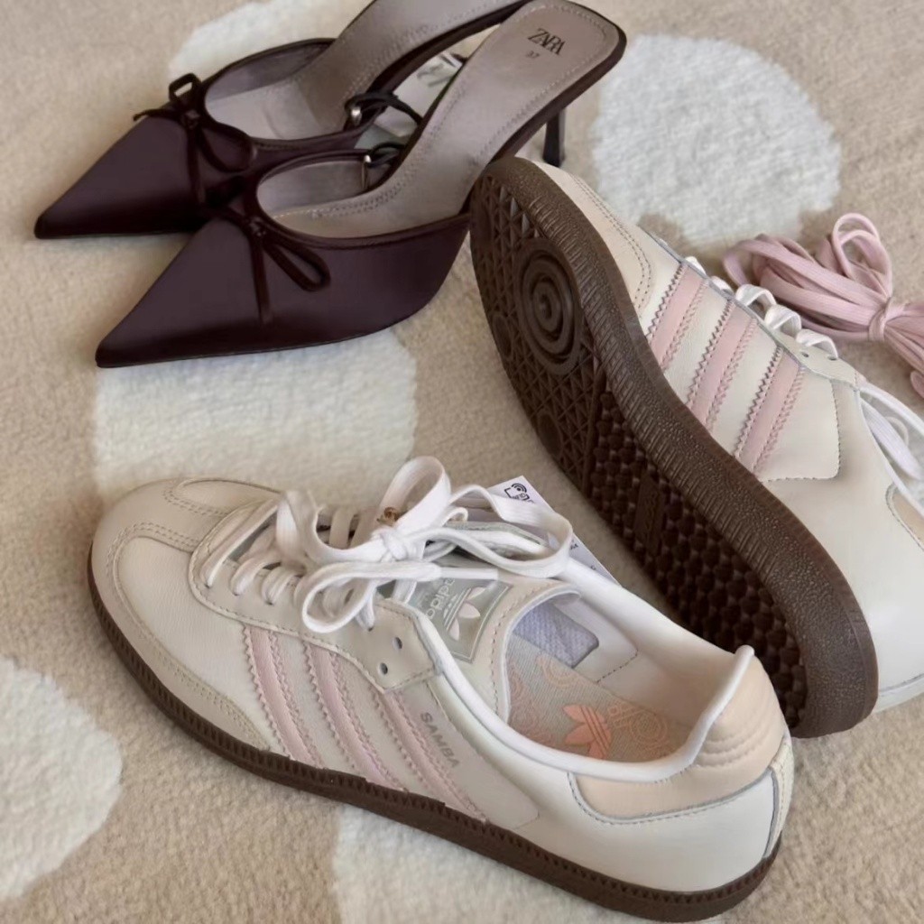 Real100%💕ของแท้ 100 % 🍒 adidas originals Samba OG IH2751 สีชมพูFree Shipping