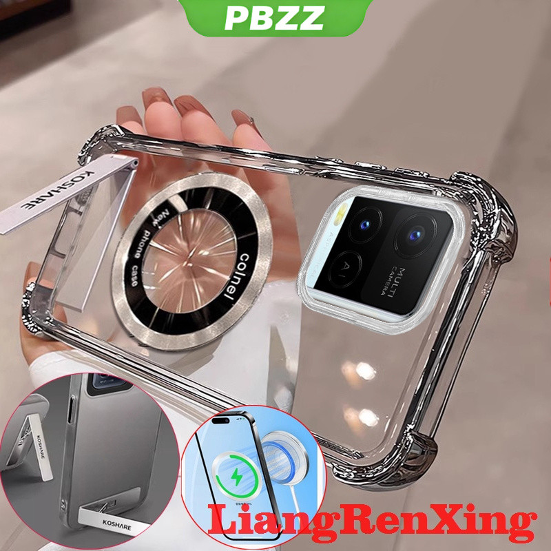 PBZZ FOR เคส Case สำหรับ VIVO V20 Pro V20 V21 5G  v23e V23 5G โทรศัพท์ปลอก softcase ล้างที่ครอบการออกแบบใหม่ความงามที่ชัดเจนกับผู้ถือไร้สายแม่เหล็ก